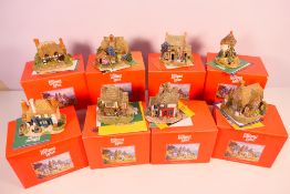 Eight boxed Lilliput Lane models comprising # 657 Marigold Meadow, # L2011 The Anchor,
