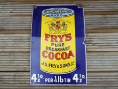 Enamel Advertising Sign - an early 20th century rectangular pictorial sign,