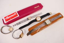 A small collection of wristwatches to include Omer, Sekonda, Timor, Smiths and other.