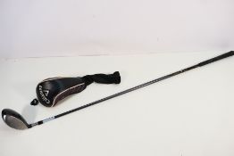 A Callaway Diablo Edge Tour 18° 5 wood, regular flex graphite shaft with head cover.