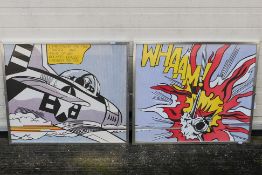 After Roy Lichtenstein (1923 - 1997) - A diptych poster set,