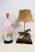 Two table lamps comprising a Juliana Col