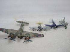 Airfix - Four unboxed built model kits a