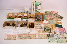 A collection of British and foreign coins and banknotes, William IV and later,