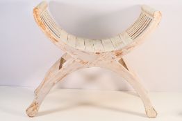 An X frame stool, approximately 56 cm (h).