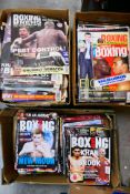 A collection of boxing related publications to include Boxing News, Boxing Monthly,