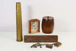 A mixed lot to include a Bofors 40mm she