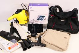 Lot to include a Karcher SC1 Steam Mop, a boxed BT Big Button 200 telephone,