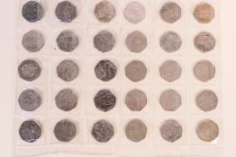 A quantity of collectible fifty pence (50p) coins to include Beatrix Potter,