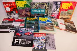 A collection of publications relating to motor sport, Formula 1 and similar.