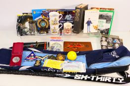 A mixed lot to include Leeds United foot