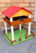 A scratch built wooden fort, which measures approximately 48 cms (H) x 41 cms (W) x 36 cms (D).