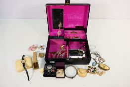 A jewellery box containing a quantity of