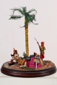 A high quality one-of-a-kind hand painted military diorama created by a skilled semi-professional