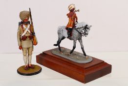 Two high quality hand painted one-of-a-kind military figures created by a skilled semi-professional