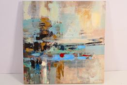 Silvia Vassileva - An abstract acrylic o