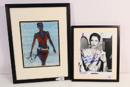 James Bond 007 - Two signed photographic images comprising Halle Berry as Giacinta Jinx Johnson and