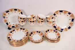 A quantity of Thomas Forester & Sons, Phoenix Ware tea wares decorated in the Darby pattern,