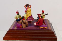 A high quality hand painted one-of-a-kind colonial-era military diorama created by a skilled
