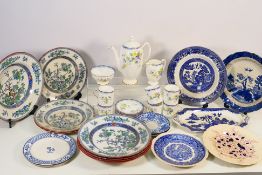 Mixed ceramics to include a Royal Doulton coffee set, Minton Indian Tree pattern table wares,