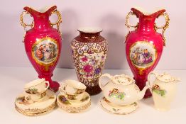 Lot to include a quantity of Crown Ducal tea wares,