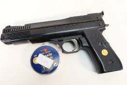 A Webley Nemesis air pistol in 0.177 cal.
