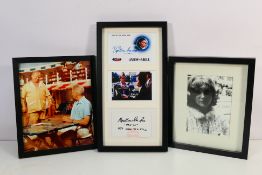 James Bond 007 - Three signed photographic images / displays comprising Austin Willis as Mr Simmons