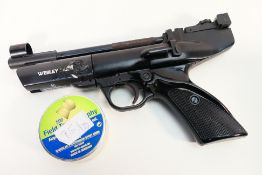 A Webley & Scott Ltd. Hurricane air pistol in 0.22.