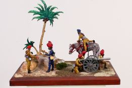 A high quality hand painted one-of-a-kind military diorama created by a skilled semi-professional