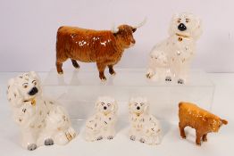 Beswick - Lot to include a Highland Cow