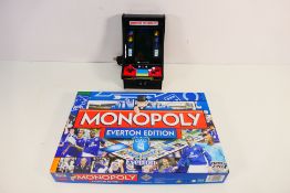 My Arcade - Parker - A USB powered Mini Arcade Game and a boxed Monopoly Everton Edition.