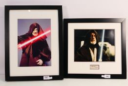 Star Wars - A signed photographic image of Ian McDiarmid as Emperor Palpatine and an image of Sir