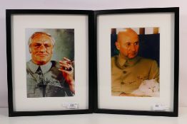James Bond 007 - Two signed photographic images depicting Ernst Stavro Blofeld,