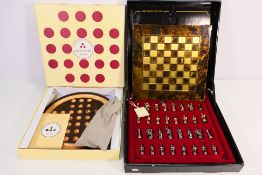 Lot to include a Manopoulos Greek themed chess set with 5.