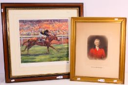 Horse Racing / Hunting Interest - Lot to include a limited edition Claire Eva Burton print