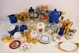 Mixed ceramics to include Denby Reflex pattern, Sadler teapot, twin handled Norikate vase and other.