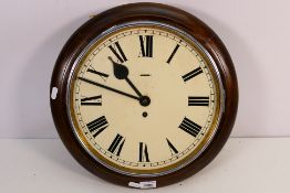 A mid-20th century timepiece dial or school clock,
