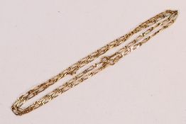 Scrap Gold - A 9ct yellow gold necklace (snapped), approximately 8.8 grams.