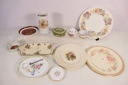 A small quantity of ceramics to include Wedgwood Jasperware, Copeland Spode, Japanese,