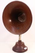 A vintage British Thomson-Houston loud speaker horn, approximately 56 cm (h).