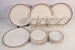 Twenty pieces of Town & Country stoneware table wares.