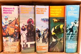Horse Racing Interest - Five hardback volumes of Chasers & Hurdlers comprising 1982/83, 1985/86,