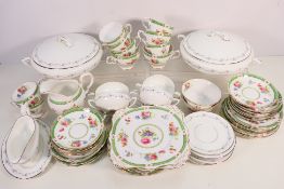 A collection of dinner and tea wares comprising Royal Worcester Interlude pattern and Tuscan