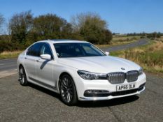 BMW 7 series 730D Exclusive Automatic 4-door saloon car, diesel, 2993 cc, reg no AP66OLW,