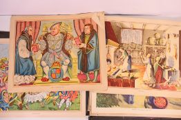 A folio of vintage classroom educational posters, Macmillan's Geography Pictures and other.