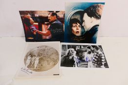A collection of signed images comprising Geena Davis, Beetlejuice, Chris Durand, Halloween H20,