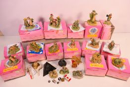 A collection of predominantly boxed Enchanted Lands Dream Dragons figures / groups and similar.