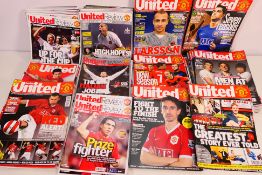 Manchester United Sporting magazines to include: Approximately 60 x 'Inside United' monthly