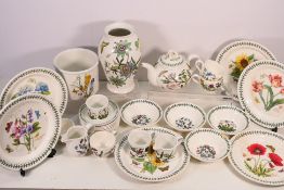 Portmeirion - A collection of Botanic Garden dinner, tea and ornamental wares, damage to teapot.