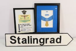 Military Reenactment - A framed reenactment United States Arm Congressional Medal of Honor in